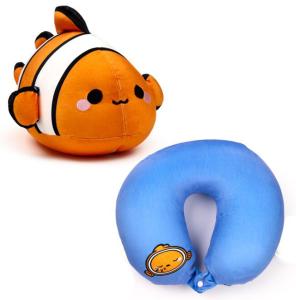 Puckator 2-in-1 Pehmolelu ja matkatyyny &ndash; Klovnikala