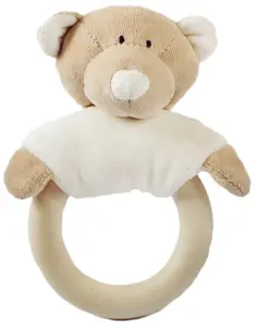 Wooly Teddy Rattle - Organic Soft Toys