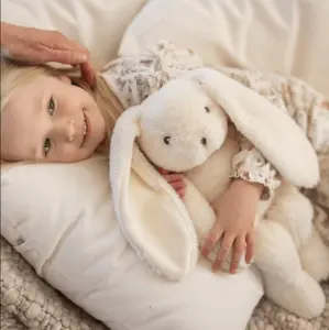 Teddykompaniet Bunny Teddy Cream, 33cm - Teddykompaniet