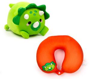 Puckator 2-in-1 Pehmolelu ja matkatyyny &ndash; Dinosaurio