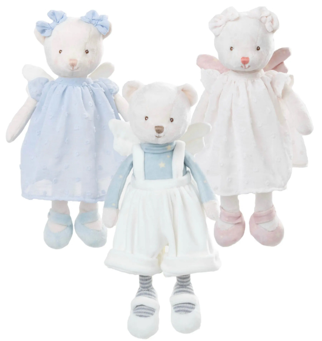 Bukowski Design Nalle-enkelit Angelina & Gabriel, 25 cm – Bukowski Design