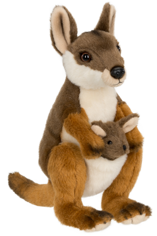 WWF (Världsnaturfonden) Wallaby poikasen kanssa – WWF (Maailman luonnonsäätiö)
